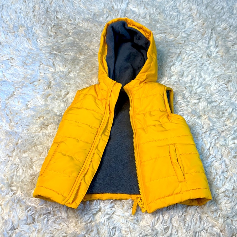 Yellow winter vest by Little Me size 18M
